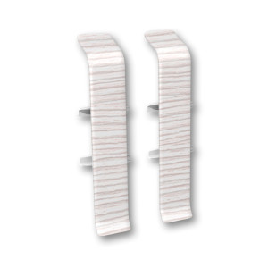 Соединитель для плинтуса Ideal Деконика 255 ясень бьянко 70 мм 2 шт