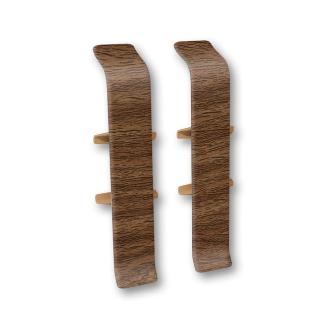 Соединитель для плинтуса Ideal Деконика 291 орех 70 мм 2 шт