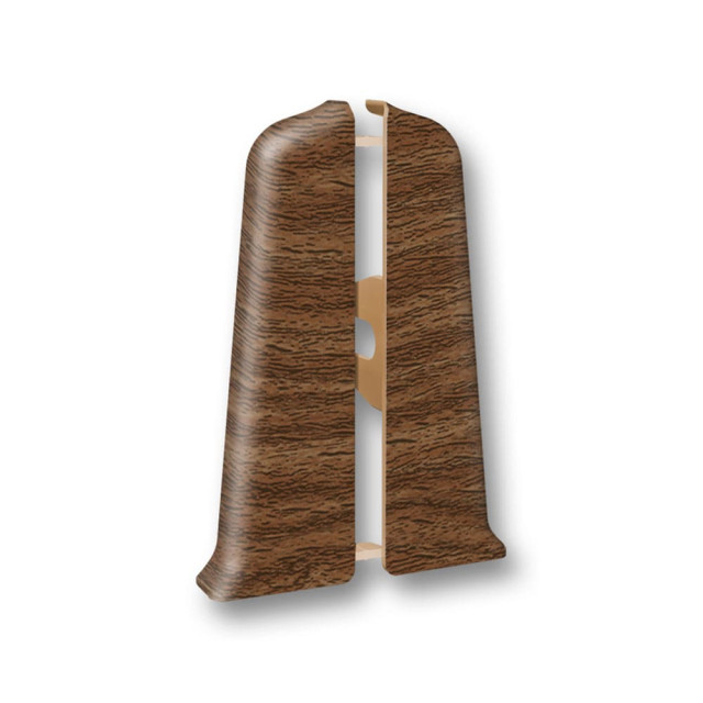 Заглушка для плинтуса Ideal Деконика 291 орех 70 мм 2 шт