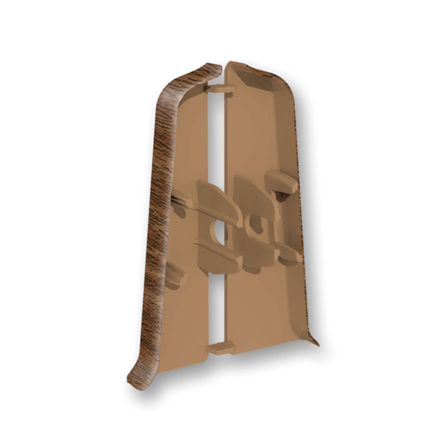 Заглушка для плинтуса Ideal Деконика 291 орех 70 мм 2 шт