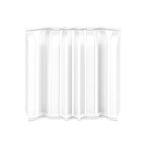 Накладки для плинтуса округлого Ideal Дюра 001 белый 80 мм 8 шт