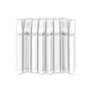 Накладки для плинтуса фигурного Ideal Дюра 001 белый 80 мм 8 шт