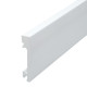 Плинтус напольный Solid 1 UHD 19/80С из полимера белый 2.4 м