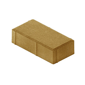 Плитка тротуарная Лидский ЖБИ Брусчатка П 21.11.8-М-а желтая