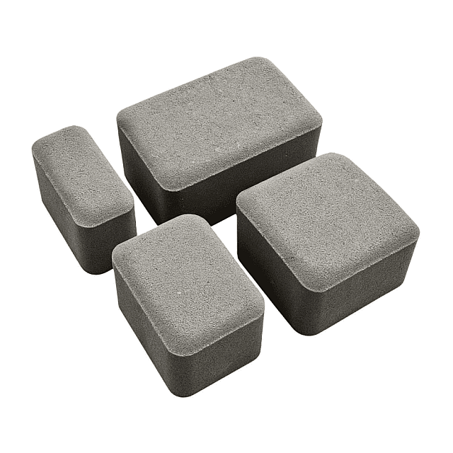 Плитка тротуарная Лидский ЖБИ Старый Город 6 см серая