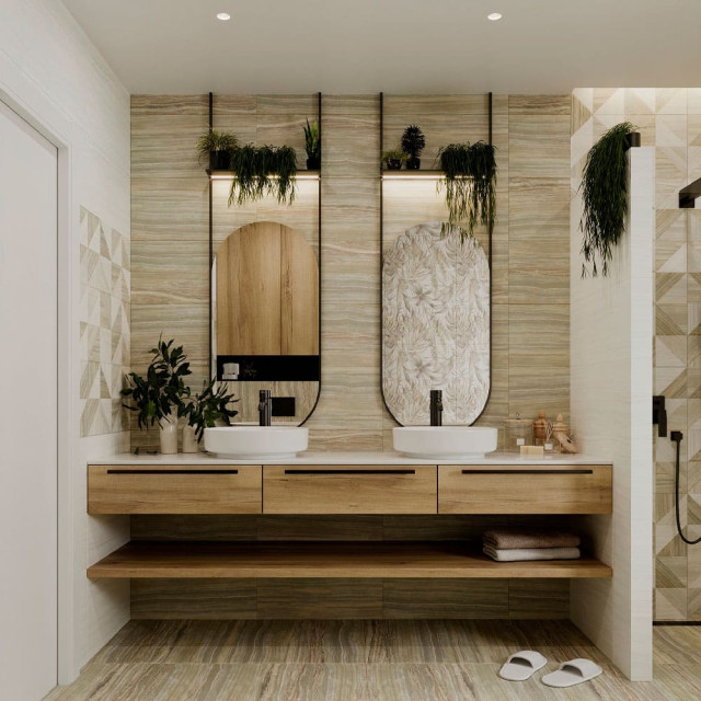 Декор Beryoza Ceramica Palissandro глазурованная 600*300*9 мм оливковый