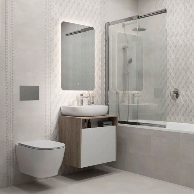 Плитка Kerama Marazzi Корредо 6437 250*400*8 мм серый светлый матовый