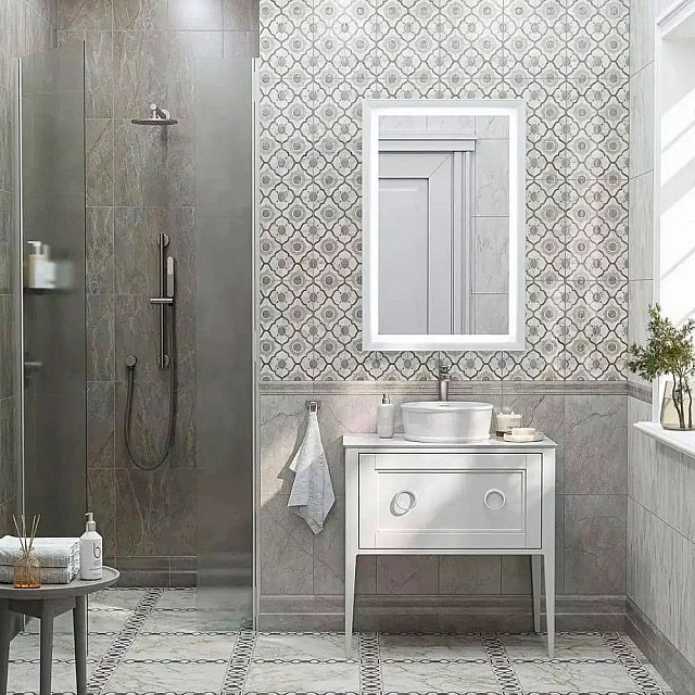 Декор Kerama Marazzi Кантата OSA2786000 250*400*8 мм серый глянцевый