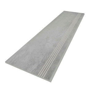 Керамогранит Estima Traffic Dark Grey matt TF-03 300*1200 мм ступень с насечками