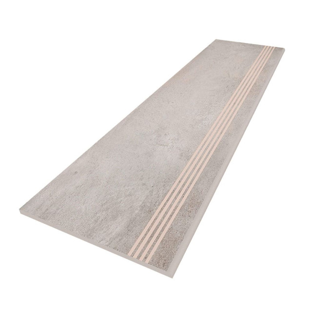 Керамогранит Estima Traffic Light Grey matt TF-01 300*1200 мм ступень с насечками