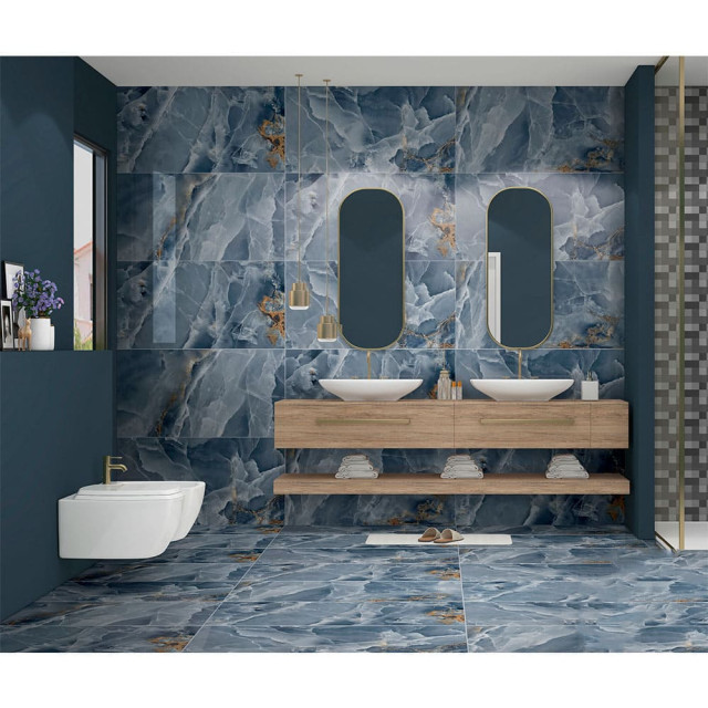 Керамогранит ITC Marmo Onice Azul Pol (HG) 600*1200*9 мм