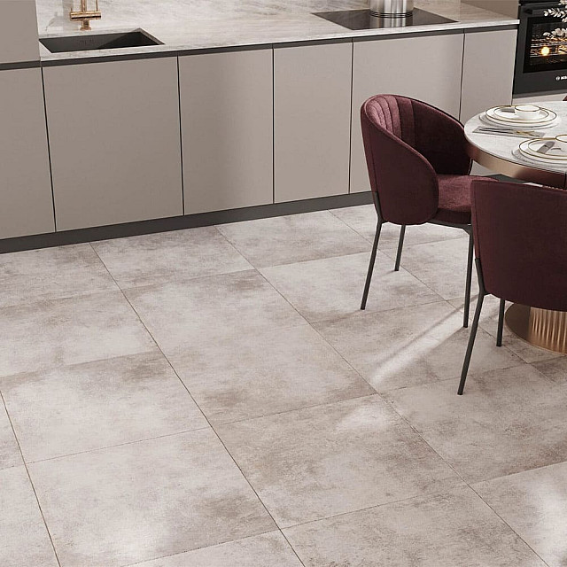 Керамогранит Beryoza Ceramica Biloba GPR глазурованный 1 сорт 600*600*9.5 мм кремовый