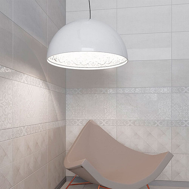 Плитка Beryoza Ceramica Лофт глазурованная 1 сорт 500*250*8 мм светло-серый