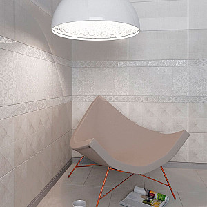 Плитка Beryoza Ceramica Лофт серый глазурованная 1 сорт 500*250*8 мм светло-серый