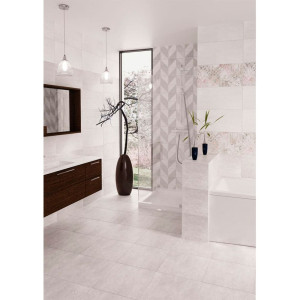 Плитка Beryoza Ceramica Скарлет G глазурованная 1 сорт 418*418*8 мм серая