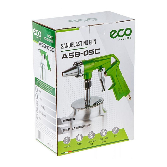 Пистолет пескоструйный Eco ASB-05C с баком