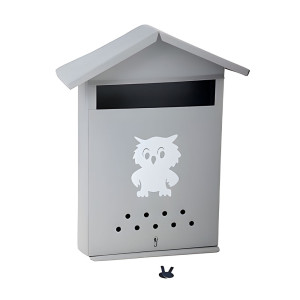 Ящик почтовый АгроСнаб Домик 00-00001121 с замком серый