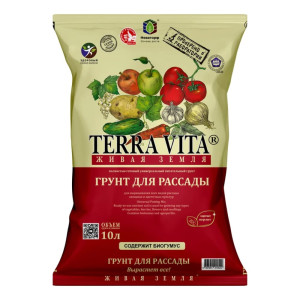 Торфогрунт Terra Vita Живая земля для рассады 10 л