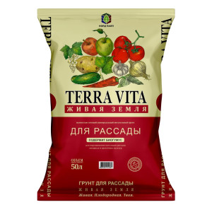 Торфогрунт Terra Vita Живая земля для рассады 50 л