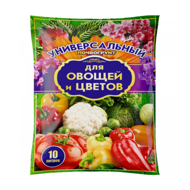 Почвогрунт Рост Агро Универсальный для овощей и цветов 10 л