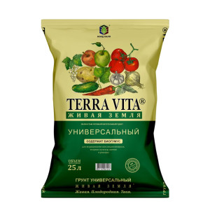 Почвогрунт Terra Vita живая земля универсальная 25 л