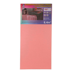 Подложка-гармошка Солид 1.8*500*1050 мм розовая