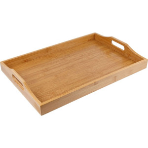 Поднос Perfecto Linea Bamboo 38-463106 бамбуковый с ручками прямоугольный 46*31 см