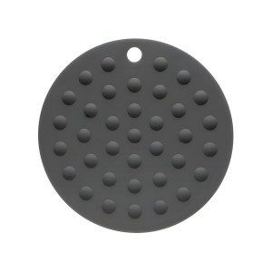 Коврик под горячее Perfecto Linea 23-006117 силиконовый круглый серый 17.5*0.2 см