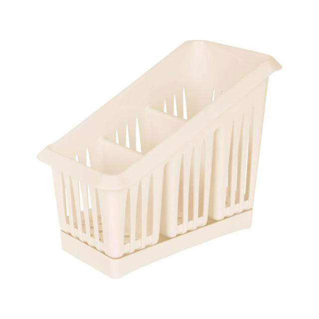 Сушилка для столовых приборов Plast Team PT156411048 3х-секционная молочный туман