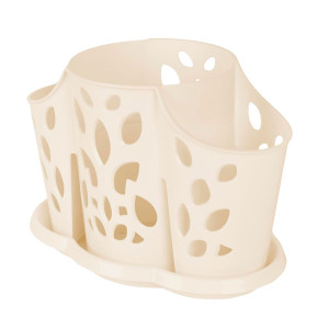 Сушилка для столовых приборов Plast Team PT405812048 3х-секционная молочный туман