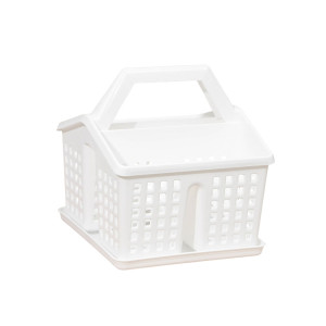 Подставка для столовых приборов Violet Лофт 480006 код 334769 пластмассовая 15*16*16 см белая