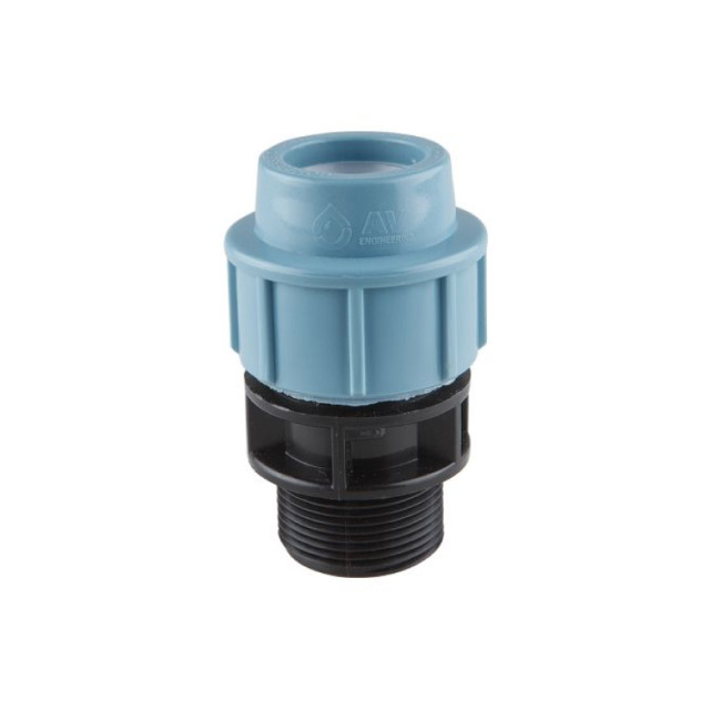 Ниппель AV Engineering AVE1062512 ПЭ наружная резьба 25*1/2