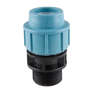 Ниппель AV Engineering AVE1062001 ПЭ наружная резьба 20*1