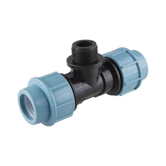 Тройник AV Engineering AVE1093212 ПЭ наружная резьба 32*1/2