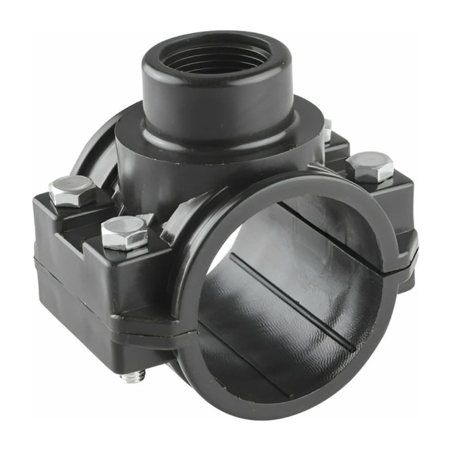 Хомут-врезка AV Engineering AVE1007501 ПЭ внутренняя резьба 75*1