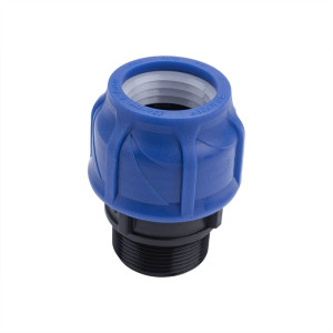 Муфта Valfex 121001140112 ПНД компресионная соединительная наружная резьба 40*1 1/2