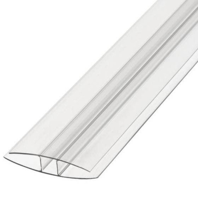 Профиль соединительный Сэлмакс 8 мм неразъемный прозрачный 6 м