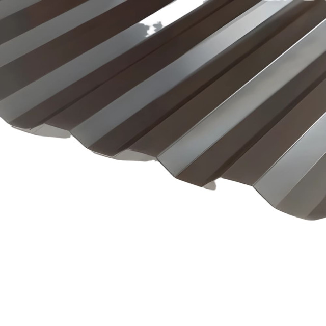 Поликарбонат профилированный монолитный Сэлмакс Greca 0.8*1150*3000 мм серый