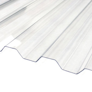 Поликарбонат профилированный монолитный Сэлмакс МП-20 0.8*1150*2000 мм прозрачный