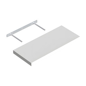 Полка Domax FS 60/24 BI 65080 со скрытым креплением 595*235 мм белая
