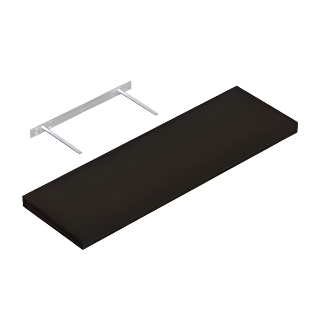 Полка Domax FS 80/24 С 65122 со скрытым креплением 795*235 мм черная