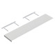 Полка Domax FS 118/24 BI 65140 со скрытым креплением 1180*235 мм белая