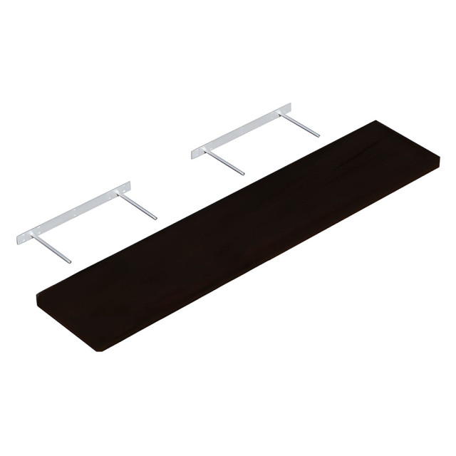 Полка Domax FS 118/24 С 65152 со скрытым креплением 1180*235 мм черная