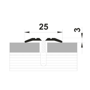 Порог Best Profile А1 056 графит 25 мм 0.9 м