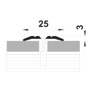 Порог Best Profile А1 КД 094 венге 25 мм 0.9 м