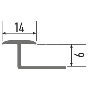 Порог КТМ-2000 314-617М дуб беленый 2.7 м