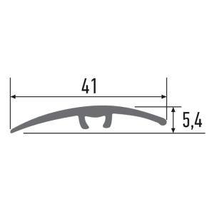 Порог КТМ-2000 72-013К белый 41 мм 0.9 м