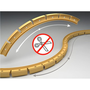 Планка монтажная к гибкому порогу Rico Flex 950 мм 6-18 мм