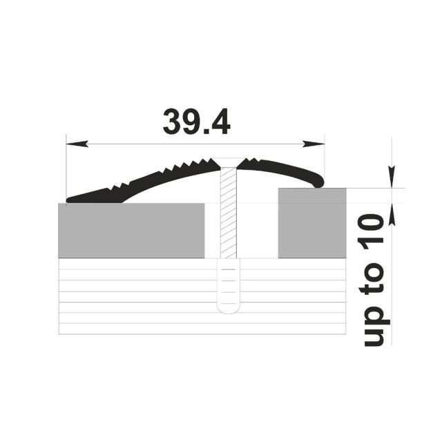 Порог Sanrelia С4 КД 088 орех 39.4 мм 0.9 м