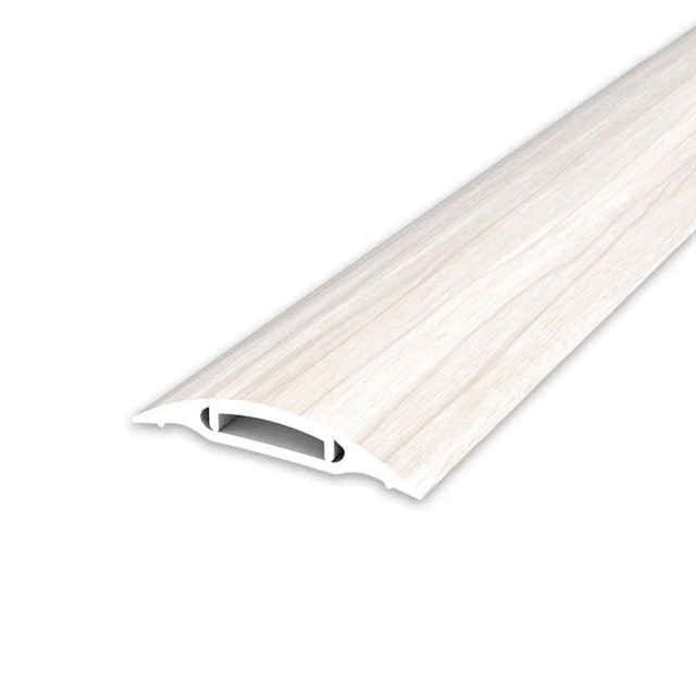 Порог Ideal 267 клен белый с монтажным каналом 36 мм 1.6 м